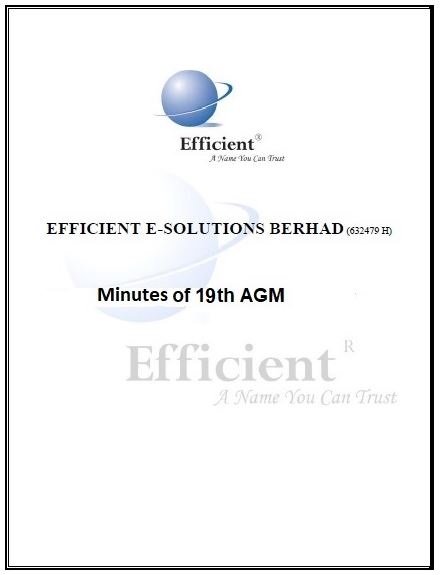 Minutes of 19th AGM